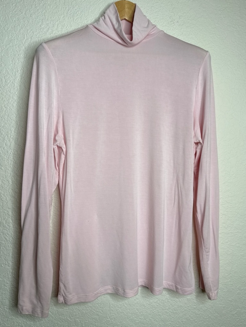 Cuddl Duds Softwear With Stretch Long Sleeve Turtleneck XL Pink Modal